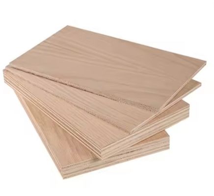 Hotel Decoration 18mm Melamine Laminated Plywood with Veneer Board Surface Finishing