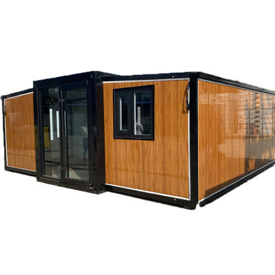 Waterproof Prefab Container House with Polygon Roof and Tempered Glass Roof Material