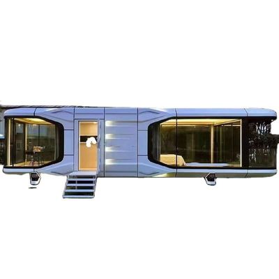 Self-Sustainable Farmhouse Capsule House Luxury Aluminum Alloy Prefab with Voice Control