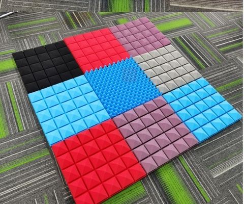 Office Building Soundproofing Acoustic Panels with High Density and 3D Pyramid Shape