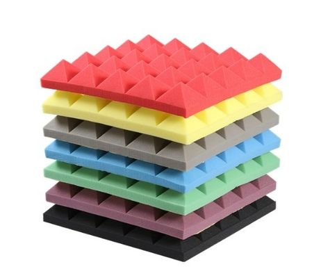 Office Building Soundproofing Acoustic Panels with High Density and 3D Pyramid Shape