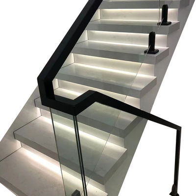 Modern Design Style Glass Railing for Indoor Safety in Apartment Stairs Handrail
