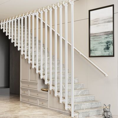 Aluminum Railing for Modern Apartment Customized Wrought Iron Balustrade Stairs Railings