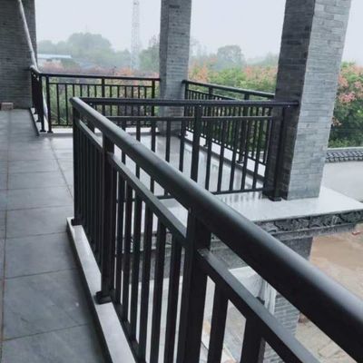 Metal Indoor Balustrade Wrought Iron Handrail Stair Railing Modern Apartment Design