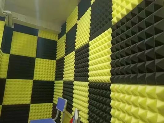 White and Black Soundproof Polyester Fiber Acoustic Panel for Office Sound Absorption