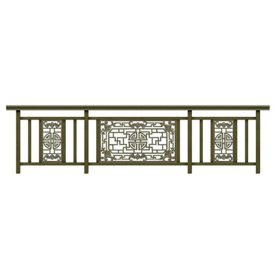 Wall Mounted Modern Aluminum Stair Railing for Decks Outdoor Balcony Balusters Railing