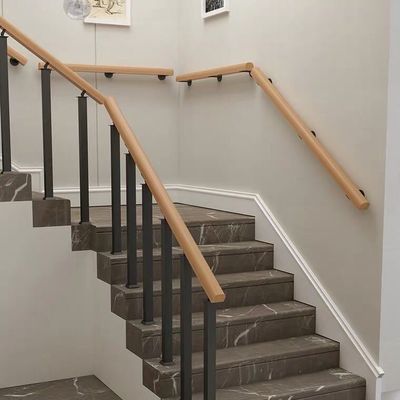 Simple Design Iron Stairs Railing Models for Wall Mounting in Apartments