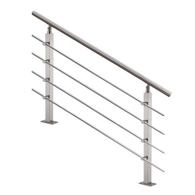 Apartment Interior Prefabricated Wrought Iron Stairs Railing Modern Design for Apartments