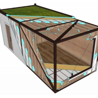Main Material Pine Comfortable Interior Outdoor Commercial Activity Container House