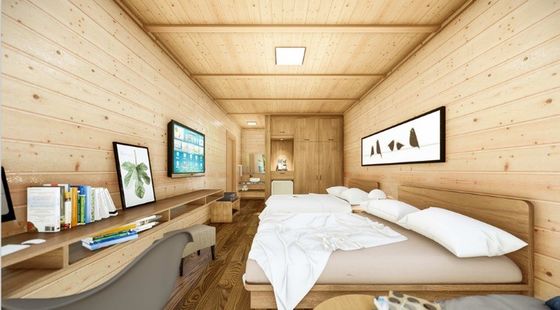 Main Material Pine Comfortable Interior Outdoor Commercial Activity Container House