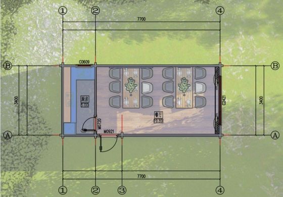 Main Material Pine Comfortable Interior Outdoor Commercial Activity Container House