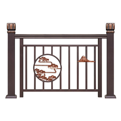 Indoor Balustrade Wrought Iron Handrail Stair Railing Design for Apartment Wall Mounted