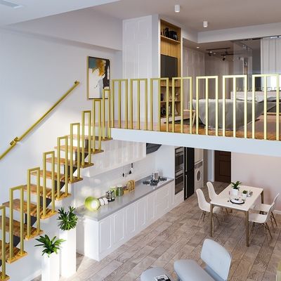 Stainless Steel Handrail For Indoor Staircase Decoration For Wall Fixing In Apartment