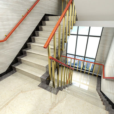 Modern Design Floating Tread Wire Balustrade for Wall Mounted Steel Spine Staircare