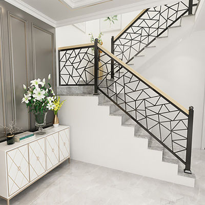 Wall-Mounted Aluminum Staircase Stair Railing with Custom Design Balustrade Handrails