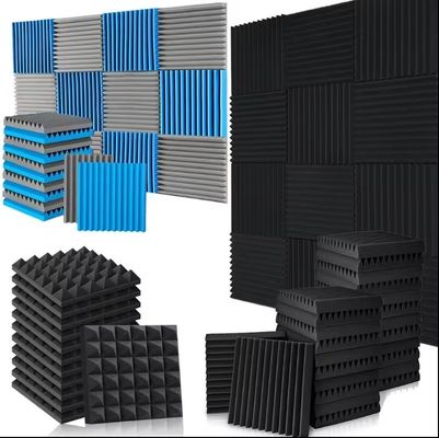 Modern Design High Density Triangular Groove Acoustic Foam Panels for Sound Insulation