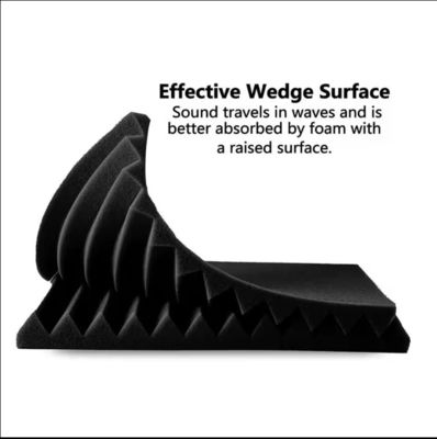 Modern Design High Density Triangular Groove Acoustic Foam Panels for Sound Insulation
