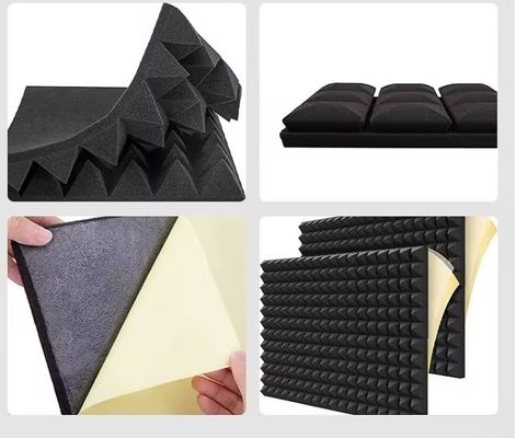 Modern Design High Density Triangular Groove Acoustic Foam Panels for Sound Insulation