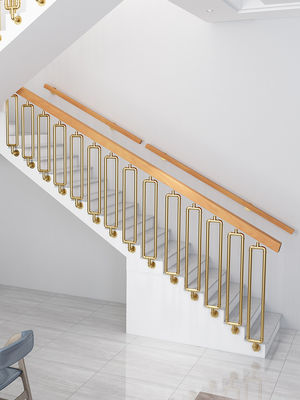 Best Main Wrought Iron Balcony Glass Railing Stair Design for Apartment Wall Mounting