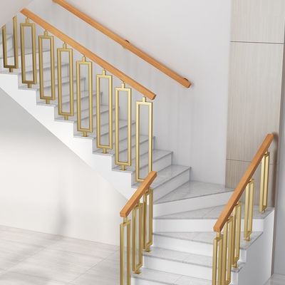 Best Main Wrought Iron Balcony Glass Railing Stair Design for Apartment Wall Mounting
