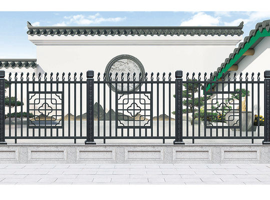 Modern Design Metal Indoor Balustrade Wrought Iron Handrail Stair Railing for Apartment