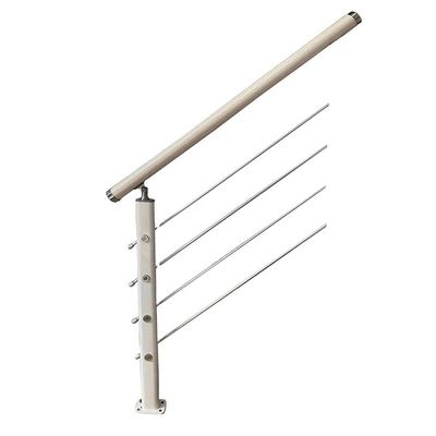 Modern Apartment Stainless Steel Aluminum Handrail Stair Railing for Outdoor Exterior