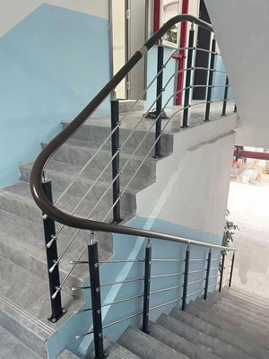 Modern Apartment Stainless Steel Aluminum Handrail Stair Railing for Outdoor Exterior