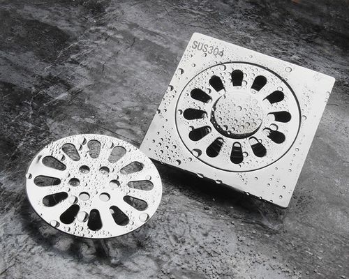 304 Stainless Steel Bathroom and Kitchen Floor Drain with Contemporary Design Style