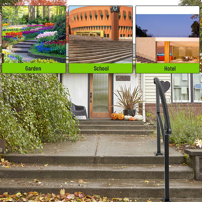 Popular Indoor Steel Stair Fence Handrail for Modern Apartment Balcony Balustrades