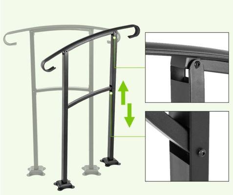 Popular Indoor Steel Stair Fence Handrail for Modern Apartment Balcony Balustrades