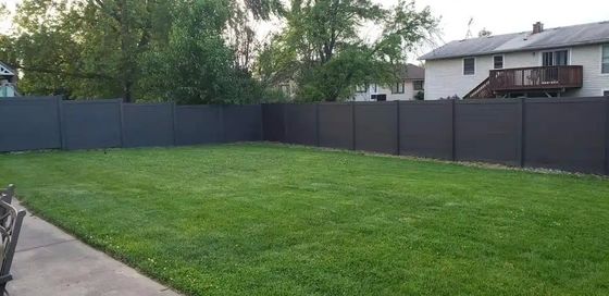 Modern Design Style Wood Plastic Composite Fence Board Easy Install and Waterproof