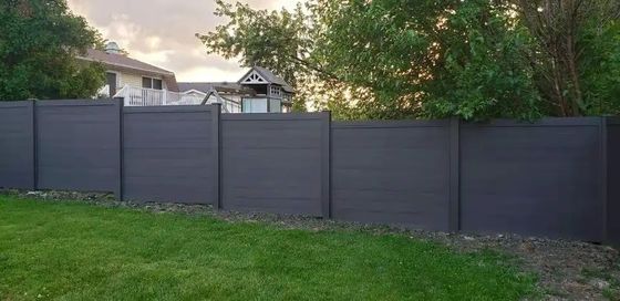 Modern Design Style Wood Plastic Composite Fence Board Easy Install and Waterproof