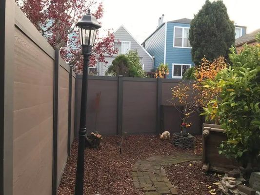 Modern Design Style Wood Plastic Composite Fence Board Easy Install and Waterproof