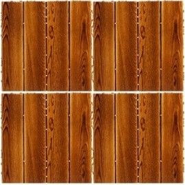 Contemporary Design Style Wpc Decking Floor for Outdoor Patio Garden Interlock Tiles