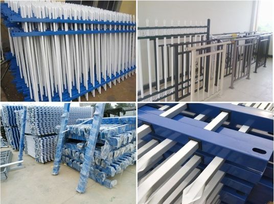 Contemporary Iron Stair Handrail for Courtyard Stairs in Modern Apartments