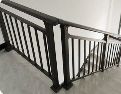 Modern Design Apartment Balcony Stainless Steel 304 316 Black Glass Stair Railing
