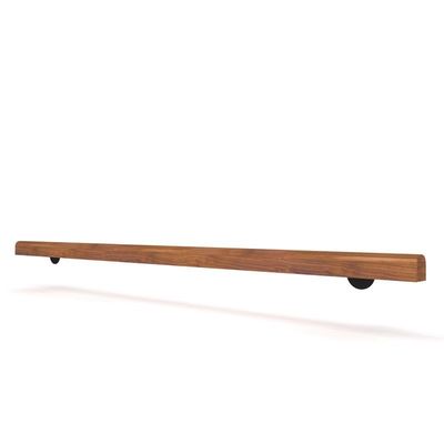 Wall Mounted Wooden Railing for Modern Balustrade in Office Building