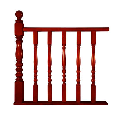 Modern Office Building Decorative Wood Stair Railing with Baluster and Spindles