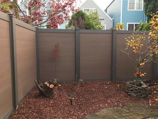 High Strength Waterproof Wood Plastic Composite Fence Board for Outdoor Porch Railings