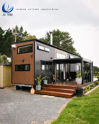 Most Popular Style Prefabricated Wooden Building House with Steel Flat Pack Container