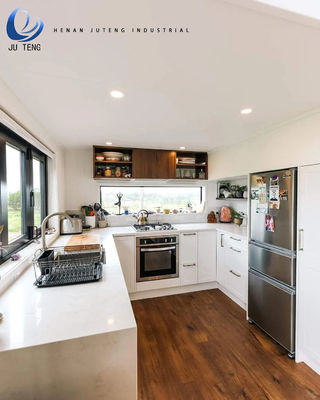Most Popular Style Prefabricated Wooden Building House with Steel Flat Pack Container