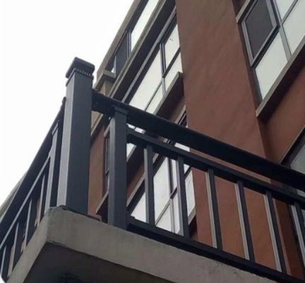 Porch Railings / Handrails Aluminum Handrails for Office Building Balcony Railing
