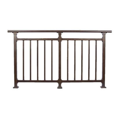 Office Building Balcony Aluminum Handrail with Modern Design and Flooring Mounting
