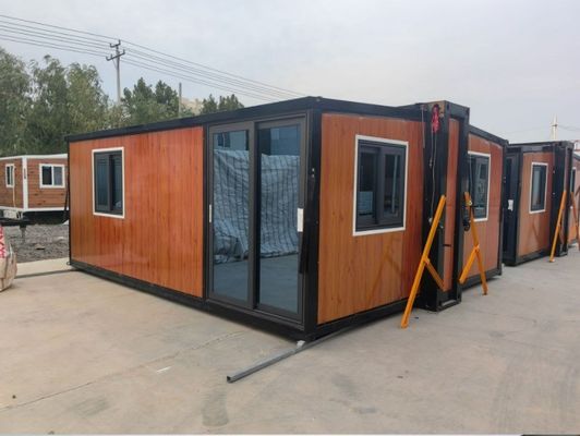 Chinese Design Style Steel Container House With Bathroom 20ft Portable Folding Extendable