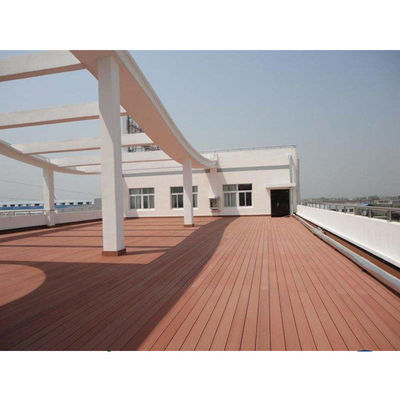 Modern Pear Wood Outdoor Wood-Plastic Flooring with Both Side Lamination and PP Plastic