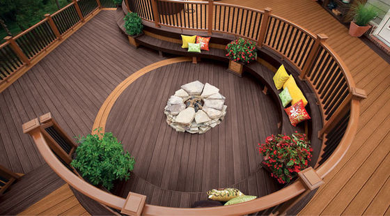 Chinese 18mm Modern Design Wood-Plastic Mixed Flooring for Outdoor in Waterproof Material