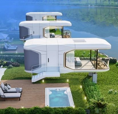 App Control Hotel Space Capsule House with Thermal Performance Suit and Electric System