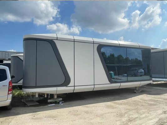 Postmodern Design Style Solar Movable Prefab Cabin for Luxury Camping Experience