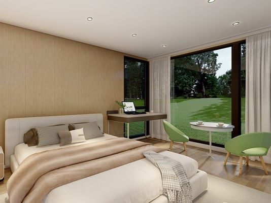 Postmodern Design Style Solar Movable Prefab Cabin for Luxury Camping Experience