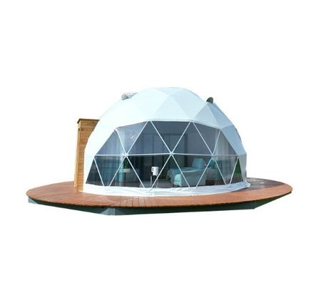 Farmhouse Outdoor Round Glamping Dome Tent with Customized Color Luxury House Bathroom